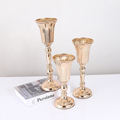 Metal Trumpet Vase Wedding Centerpiece Decor - Vase