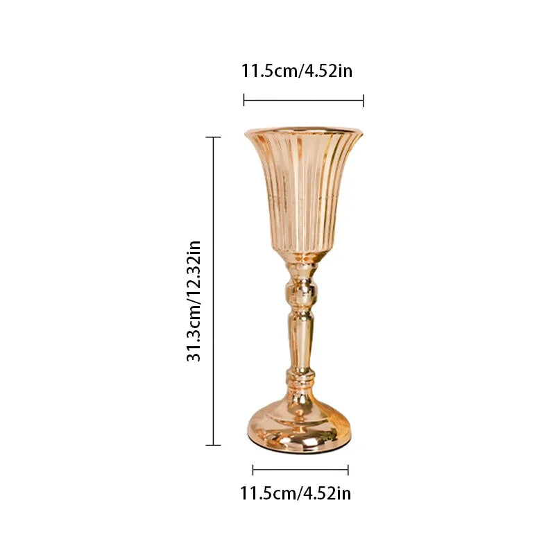 Metal Trumpet Vase Wedding Centerpiece Decor