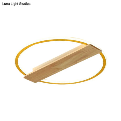 DecorBites™ DecorBites™ Metallic Black/Gold LED Ceiling Lamp with Warm/White Light and Plank Decor, 16.5"/20.5" Wide