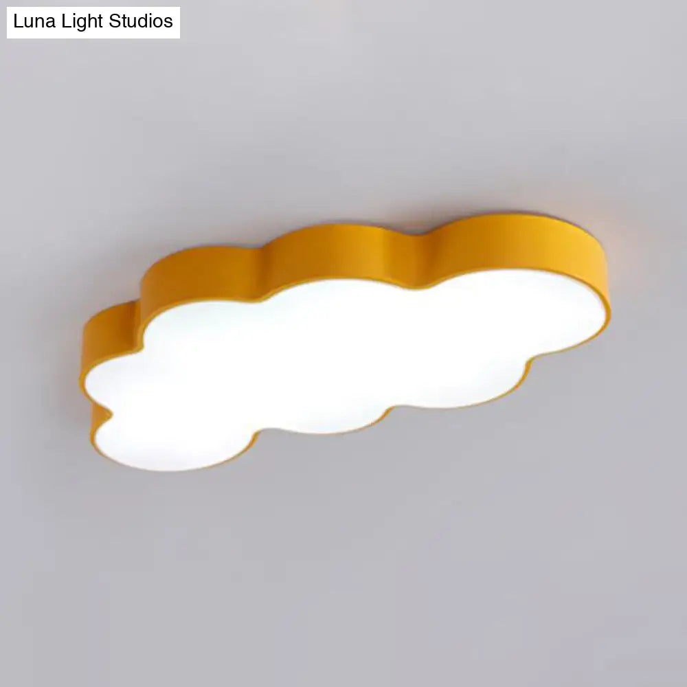 DecorBites™ DecorBites™ Metallic LED Flush Mount for Kids' Rooms with Acrylic Shade