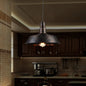 Metallic Pendant Light Barn Shade - Industrial Down Lighting for Kitchen