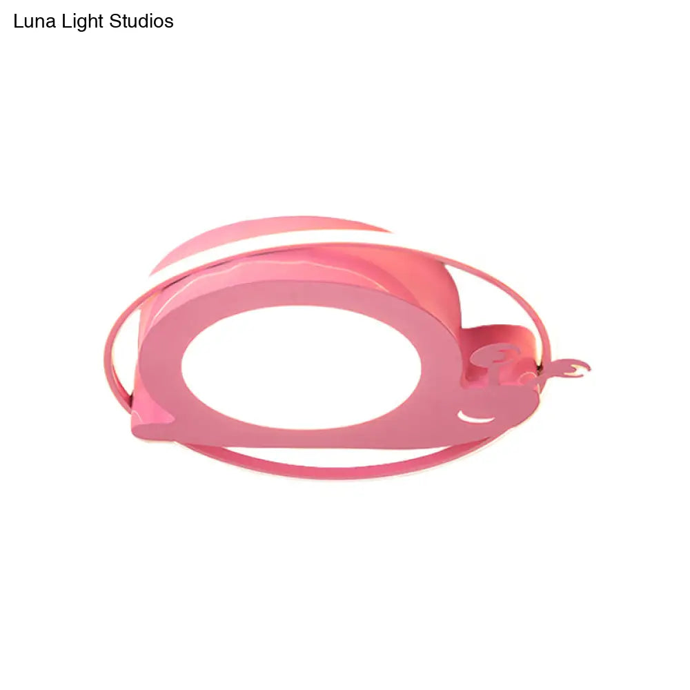 DecorBites™ DecorBites™ Metallic Snail LED Ceiling Lamp for Kindergarten with Acrylic Finish