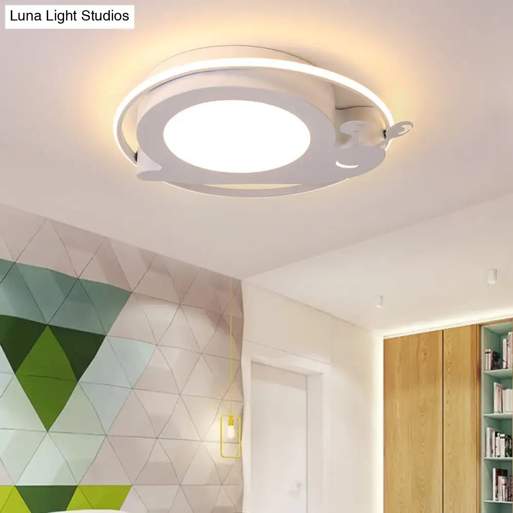 DecorBites™ DecorBites™ Metallic Snail LED Ceiling Lamp for Kindergarten with Acrylic Finish