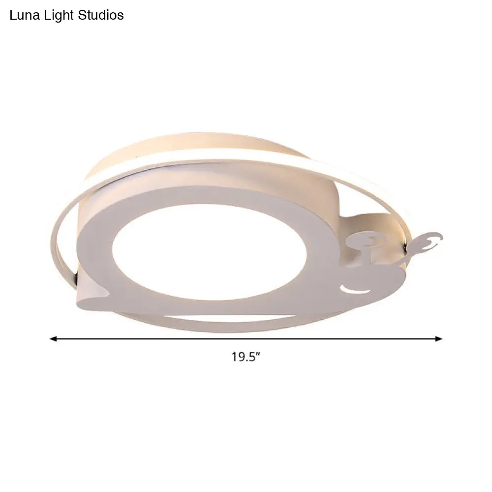 DecorBites™ DecorBites™ Metallic Snail LED Ceiling Lamp for Kindergarten with Acrylic Finish