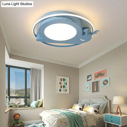 DecorBites™ DecorBites™ Metallic Snail LED Ceiling Lamp for Kindergarten with Acrylic Finish