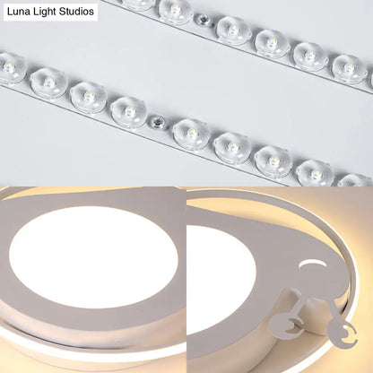 DecorBites™ DecorBites™ Metallic Snail LED Ceiling Lamp for Kindergarten with Acrylic Finish