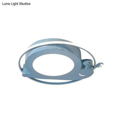 DecorBites™ DecorBites™ Metallic Snail LED Ceiling Lamp for Kindergarten with Acrylic Finish