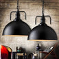 Metallic Suspension Lamp with Swivel Joint - Warehouse Dome Hanging Light Kit