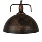 Metallic Suspension Lamp with Swivel Joint - Warehouse Dome Hanging Light Kit