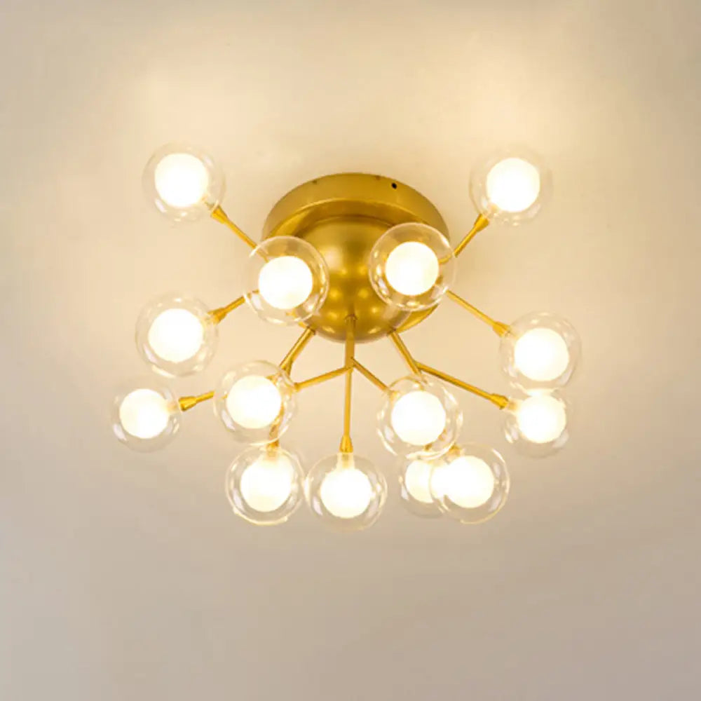 DecorBites™ DecorBites™ Metallic Tree Branch LED Ceiling Chandelier - Nordic Style Semi Flush Mount