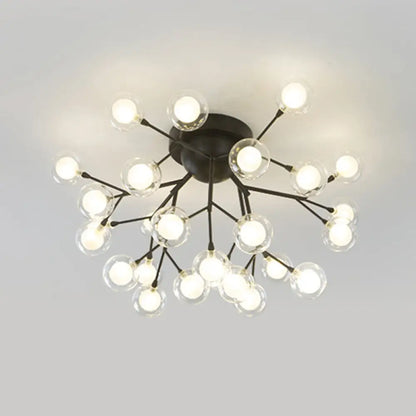 DecorBites™ DecorBites™ Metallic Tree Branch LED Ceiling Chandelier - Nordic Style Semi Flush Mount