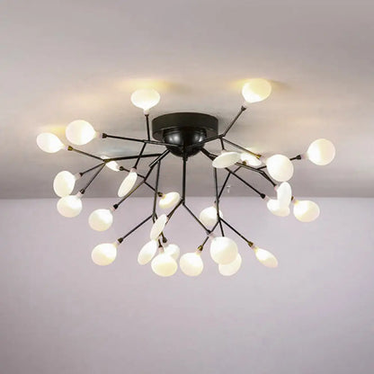 DecorBites™ DecorBites™ Metallic Tree Branch LED Ceiling Chandelier - Nordic Style Semi Flush Mount