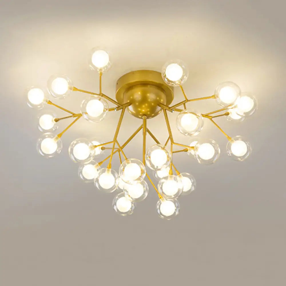 DecorBites™ DecorBites™ Metallic Tree Branch LED Ceiling Chandelier - Nordic Style Semi Flush Mount