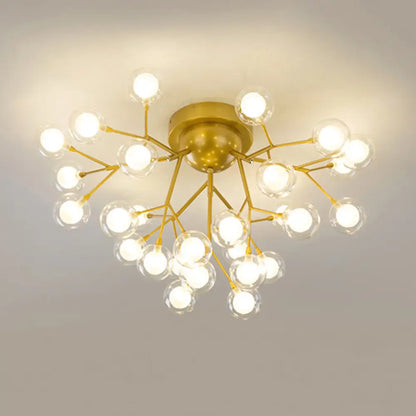 DecorBites™ DecorBites™ Metallic Tree Branch LED Ceiling Chandelier - Nordic Style Semi Flush Mount