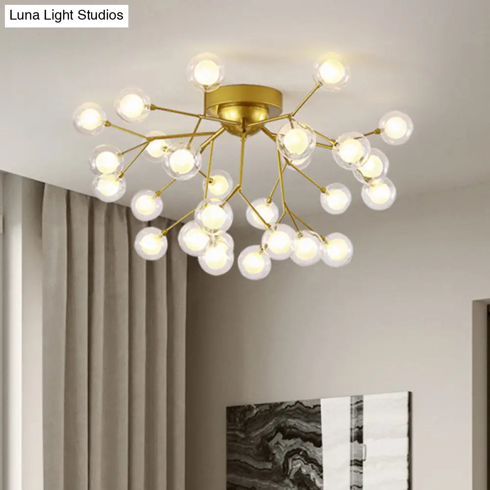 DecorBites™ DecorBites™ Metallic Tree Branch LED Ceiling Chandelier - Nordic Style Semi Flush Mount