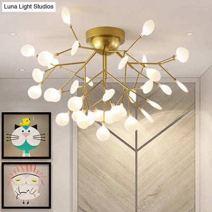 DecorBites™ DecorBites™ Metallic Tree Branch LED Ceiling Chandelier - Nordic Style Semi Flush Mount