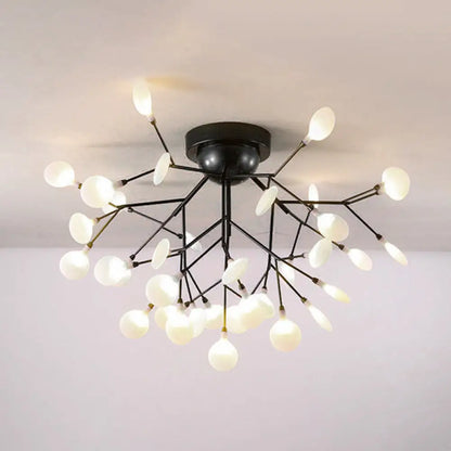 DecorBites™ DecorBites™ Metallic Tree Branch LED Ceiling Chandelier - Nordic Style Semi Flush Mount