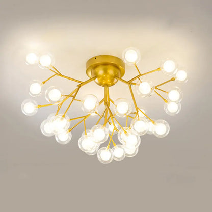 DecorBites™ DecorBites™ Metallic Tree Branch LED Ceiling Chandelier - Nordic Style Semi Flush Mount