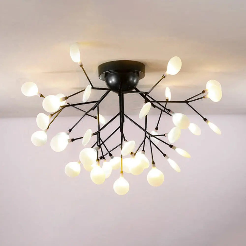 DecorBites™ DecorBites™ Metallic Tree Branch LED Ceiling Chandelier - Nordic Style Semi Flush Mount