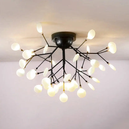 DecorBites™ DecorBites™ Metallic Tree Branch LED Ceiling Chandelier - Nordic Style Semi Flush Mount