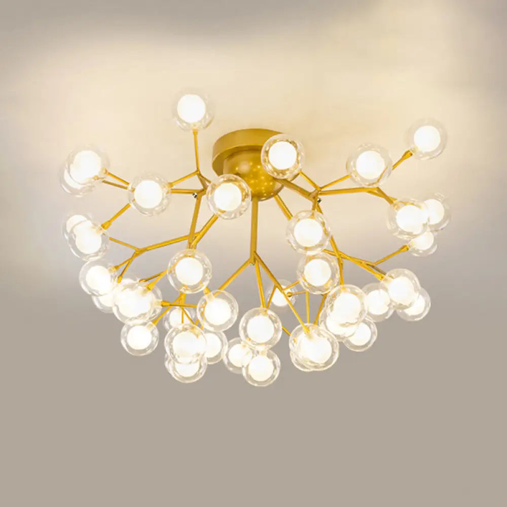 DecorBites™ DecorBites™ Metallic Tree Branch LED Ceiling Chandelier - Nordic Style Semi Flush Mount