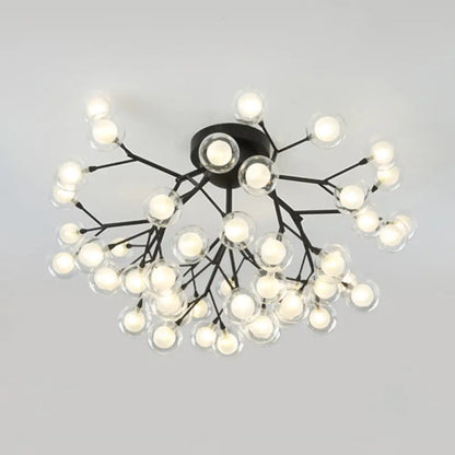DecorBites™ DecorBites™ Metallic Tree Branch LED Ceiling Chandelier - Nordic Style Semi Flush Mount