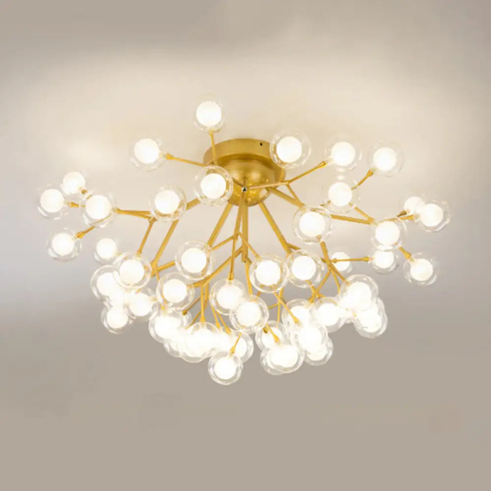 DecorBites™ DecorBites™ Metallic Tree Branch LED Ceiling Chandelier - Nordic Style Semi Flush Mount