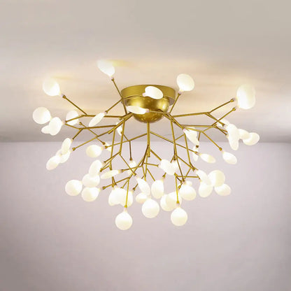 DecorBites™ DecorBites™ Metallic Tree Branch LED Ceiling Chandelier - Nordic Style Semi Flush Mount