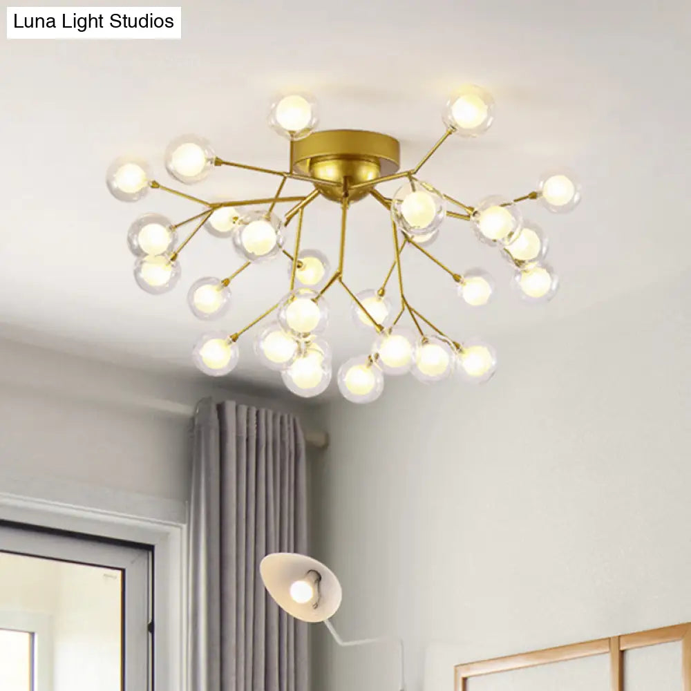 DecorBites™ DecorBites™ Metallic Tree Branch LED Ceiling Chandelier - Nordic Style Semi Flush Mount