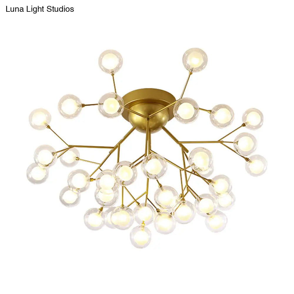 DecorBites™ DecorBites™ Metallic Tree Branch LED Ceiling Chandelier - Nordic Style Semi Flush Mount