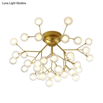 DecorBites™ DecorBites™ Metallic Tree Branch LED Ceiling Chandelier - Nordic Style Semi Flush Mount