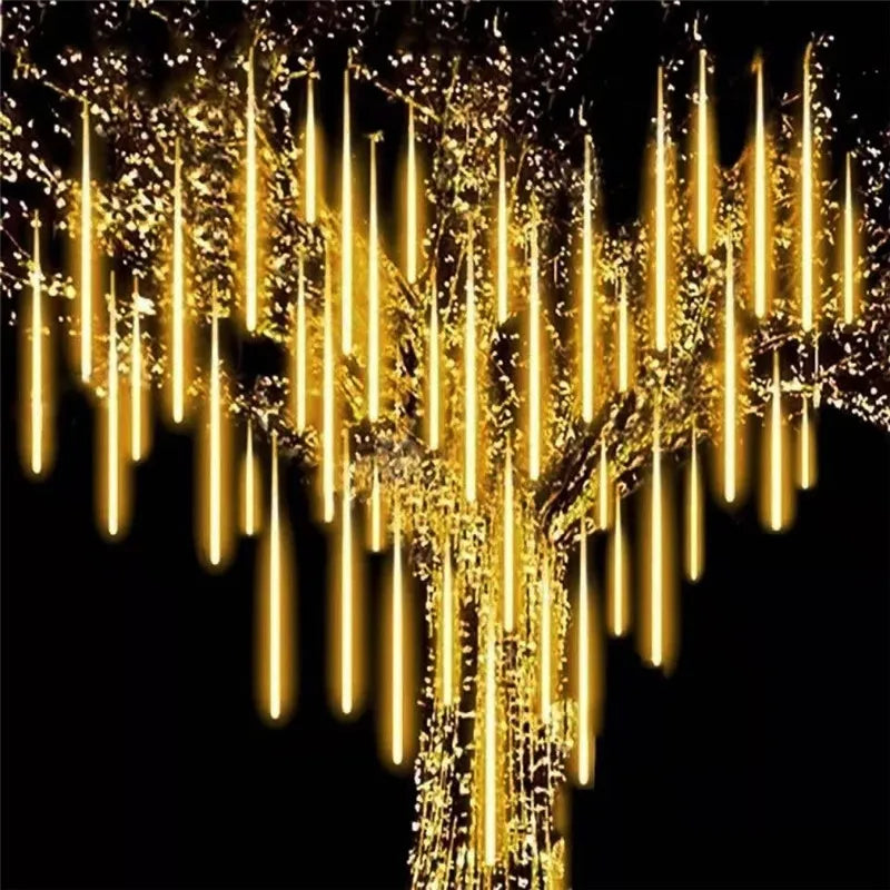 Meteor Shower LED String Lights for Outdoor Decor