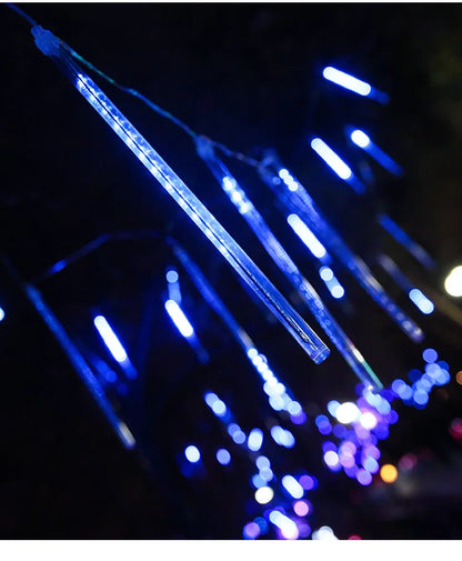 Meteor Shower LED String Lights for Outdoor Decor