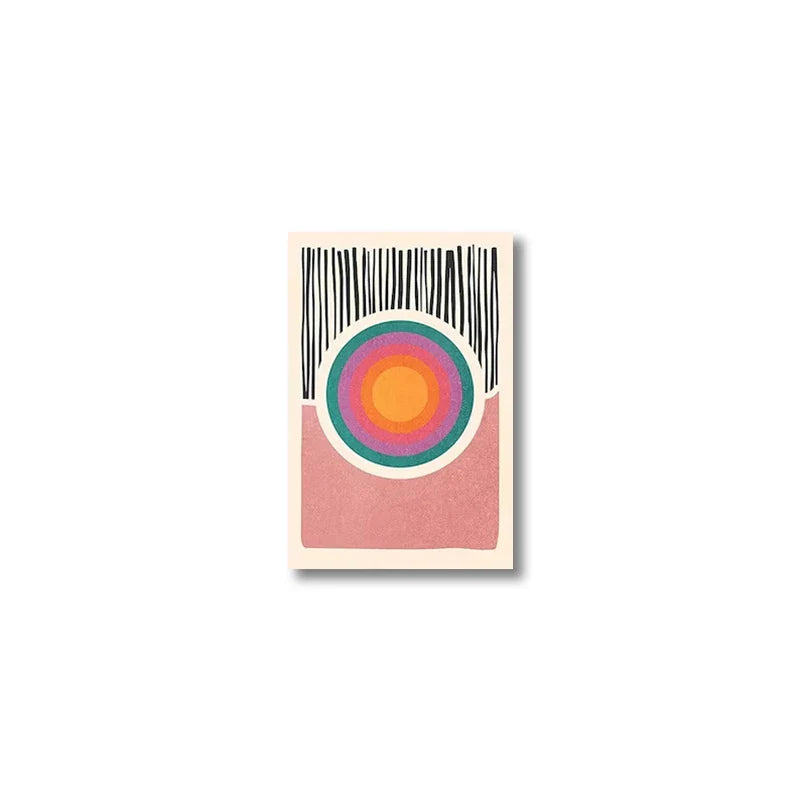 Mid Century Abstract Color Block Wall Art Set - CJ50038-2 / 30x40cm no frame
