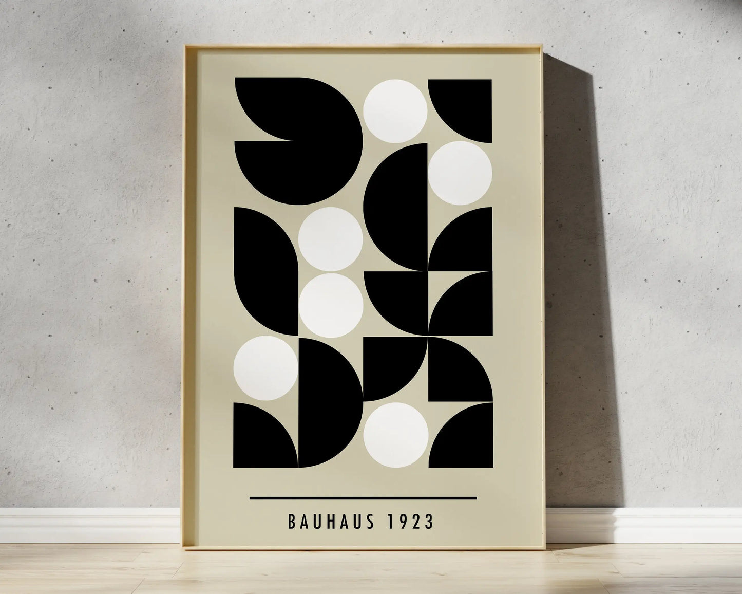 Mid Century Geometric Canvas Wall Art - Posters