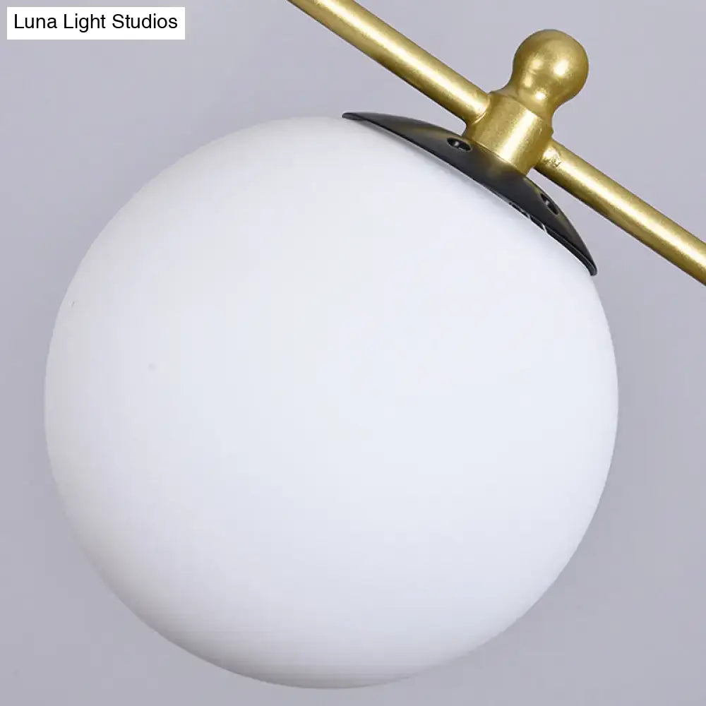 Lámpara de araña de cristal opalino - Estilo moderno, 6/8 luces, acabado dorado, ideal para iluminación colgante de techo en salas de estar