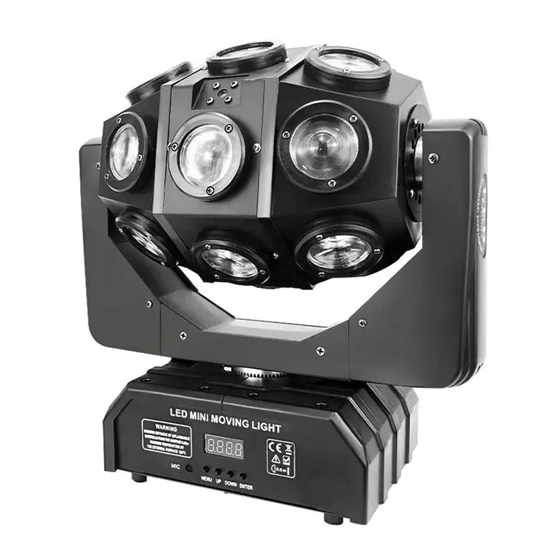 Mini black red green laser light moving head with circular spotlights and red green laser for nightclub party use