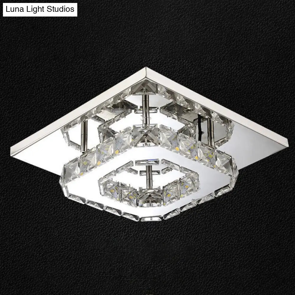DecorBites™ DecorBites™ Mini Crystal-Encrusted LED Ceiling Light for Bedroom