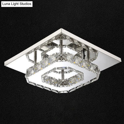 DecorBites™ DecorBites™ Mini Crystal-Encrusted LED Ceiling Light for Bedroom