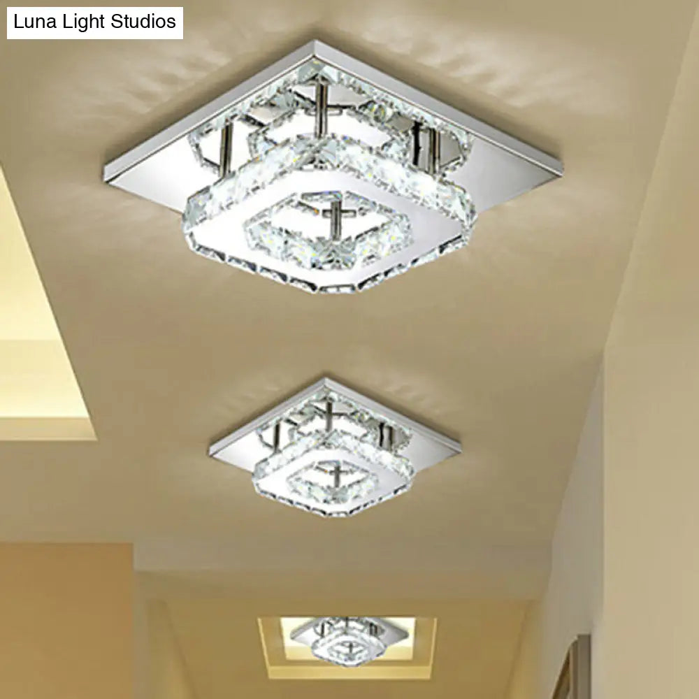 DecorBites™ DecorBites™ Mini Crystal-Encrusted LED Ceiling Light for Bedroom