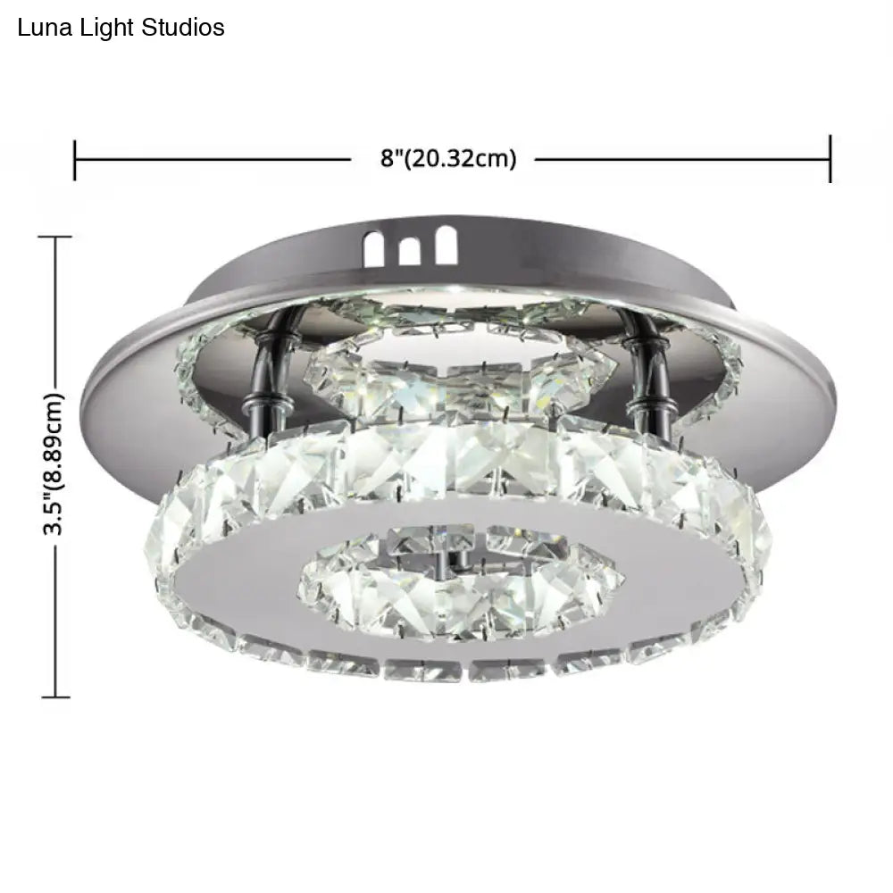 DecorBites™ DecorBites™ Mini Crystal-Encrusted LED Ceiling Light for Bedroom