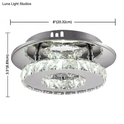 DecorBites™ DecorBites™ Mini Crystal-Encrusted LED Ceiling Light for Bedroom