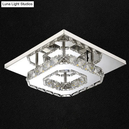 DecorBites™ DecorBites™ Mini Crystal-Encrusted LED Ceiling Light for Bedroom