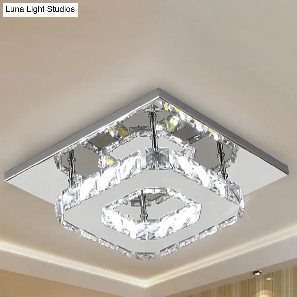 DecorBites™ DecorBites™ Mini Crystal-Encrusted LED Ceiling Light for Bedroom