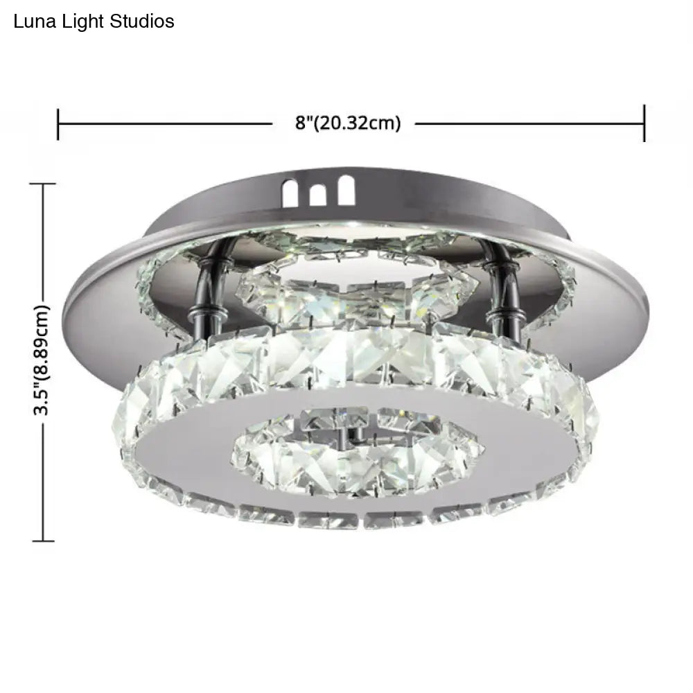 DecorBites™ DecorBites™ Mini Crystal-Encrusted LED Ceiling Light for Bedroom