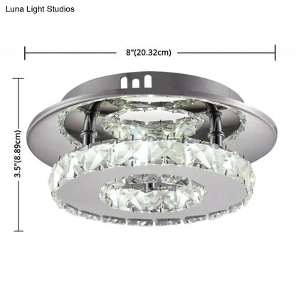 DecorBites™ DecorBites™ Mini Crystal-Encrusted LED Ceiling Light for Bedroom