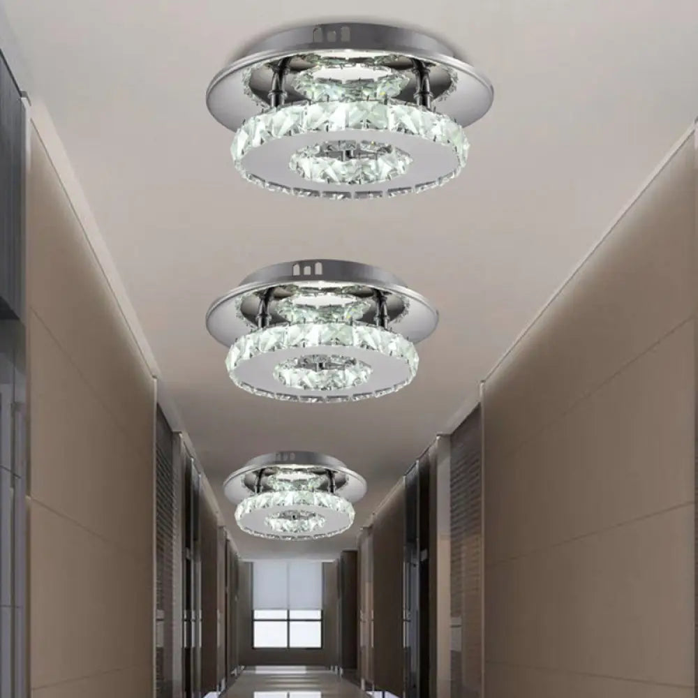 DecorBites™ DecorBites™ Mini Crystal-Encrusted LED Ceiling Light for Bedroom