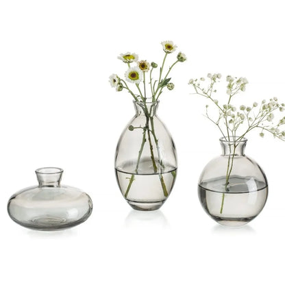 Mini Glass Flower Vase for Home Decor - Vase