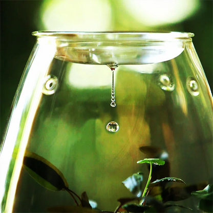 Mini Glass Terrarium for Succulents and Moss - 20x13.5cm - Vase