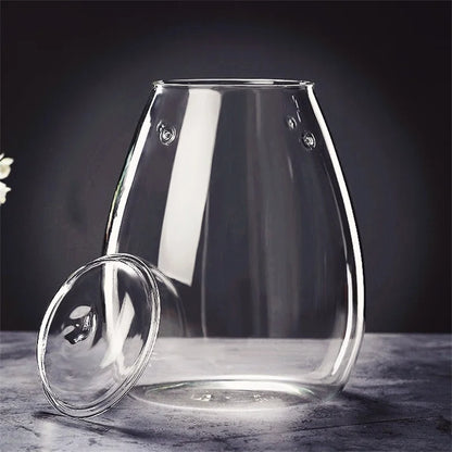 Mini Glass Terrarium for Succulents and Moss - 20x13.5cm - Vase